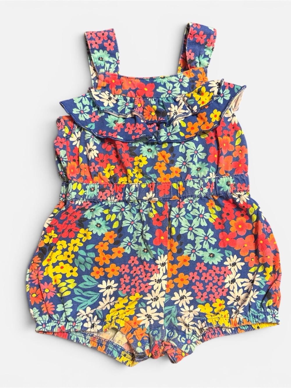 24m Navy Multicolor Floral Romper by First Impressions